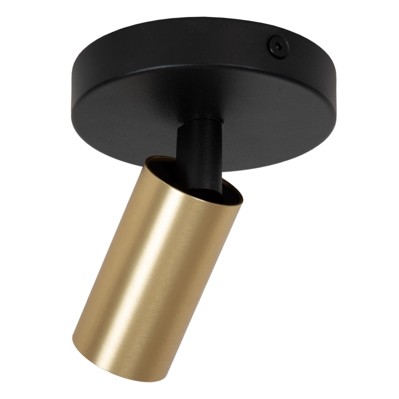 Lucide RITMO - Ceiling spotlight - Ø 10 cm - 1xGU10 (MR11) - Matt Gold / Brass